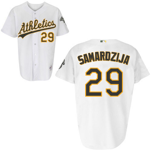 Jeff Samardzija #29 Youth Baseball Jersey-Oakland Athletics Authentic Home White Cool Base MLB Jersey